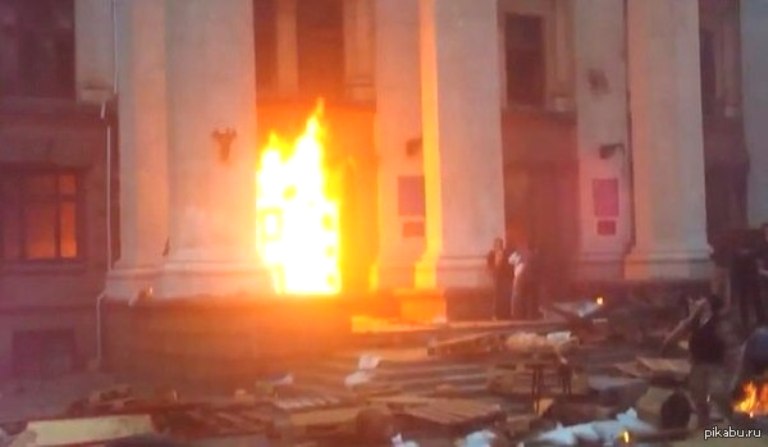 Odessa, burning