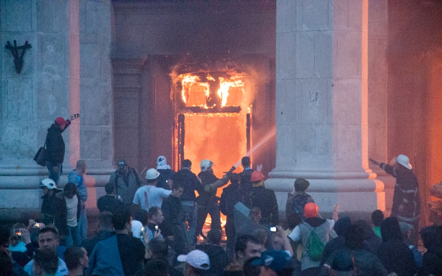 Odessa, burning