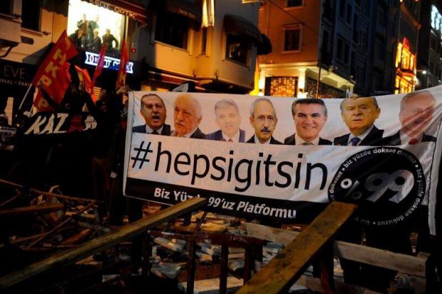 The DIP at the barricades in Taksim, Istanbul, on the night of 27 December 2013 The DIP at the barricades in Taksim, Istanbul, on the night of 27 December 2013