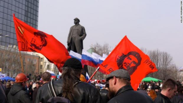 Ukraine Donetsk Lenin Statue