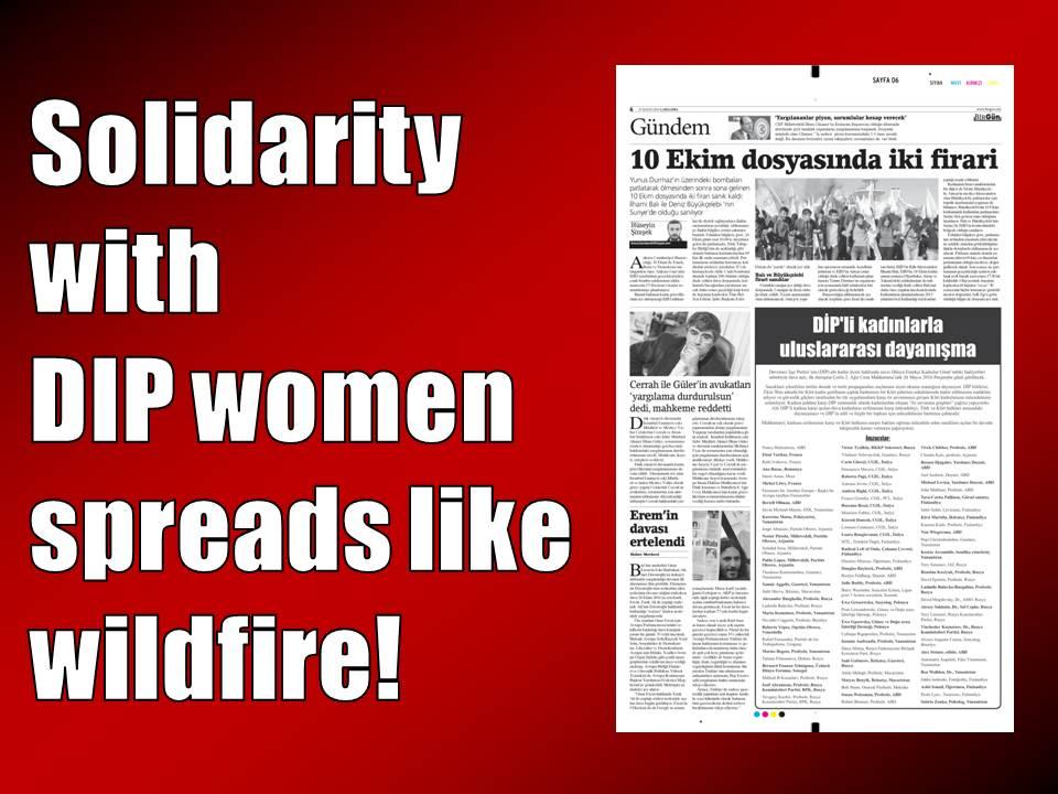 Solidarity with DIP women spreads like wildfire!