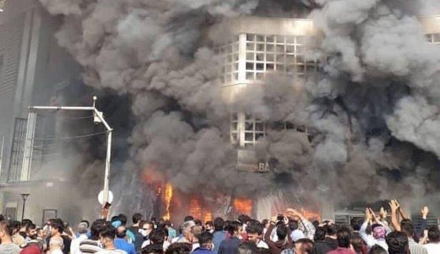 Burn all the banks, Iranian brothers and sisters, until...