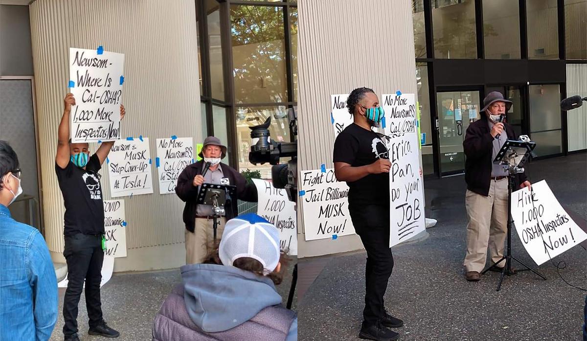 Tesla workers’ press conference in Oakland, California: labor against phony capitalists and their defenders